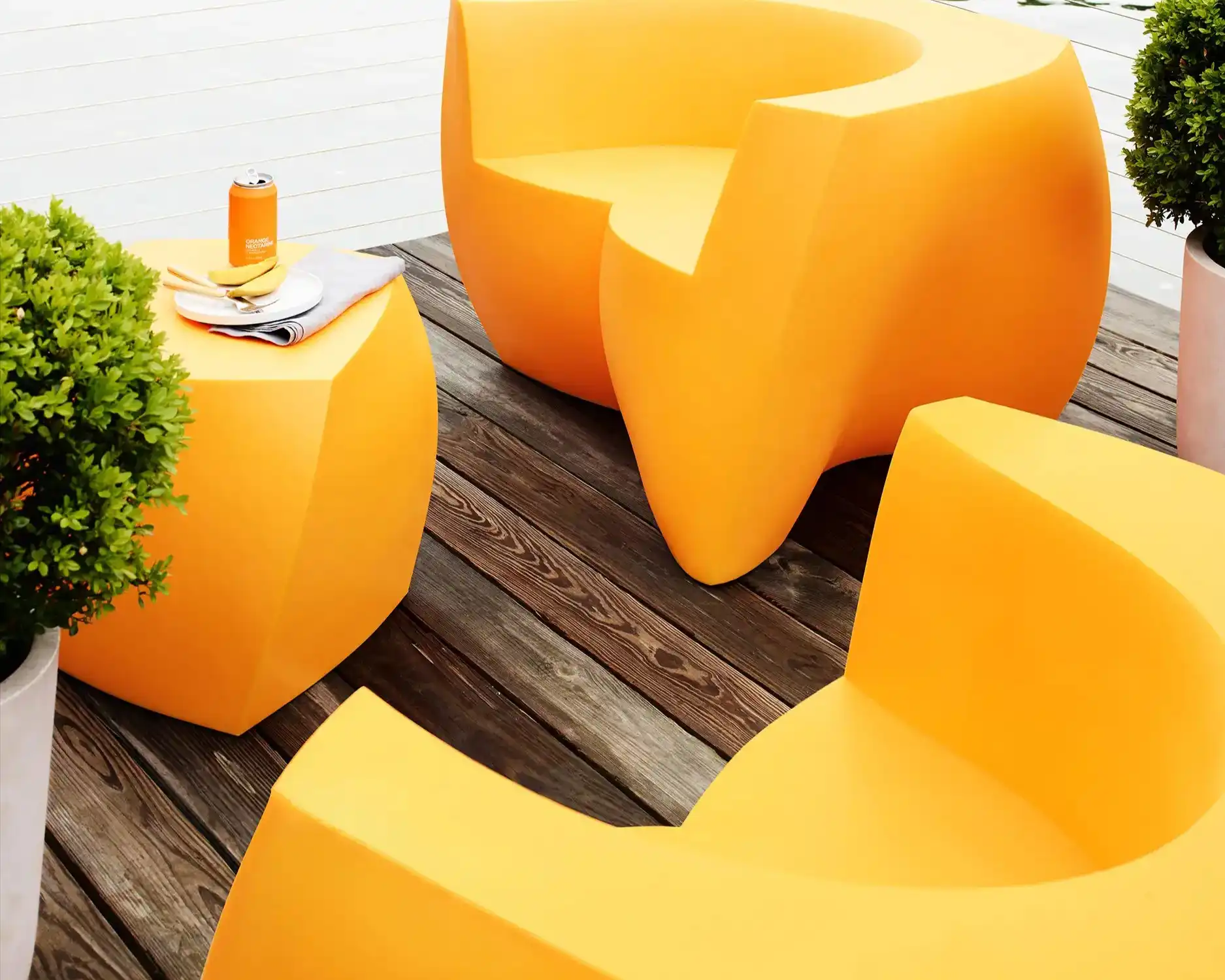 Heller Gehry Easy Chair Yellow